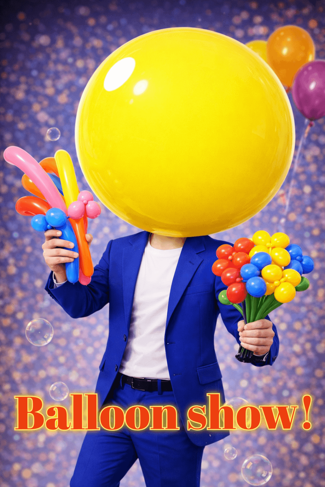 관객과 함께 벌룬을 만들어가는 과정