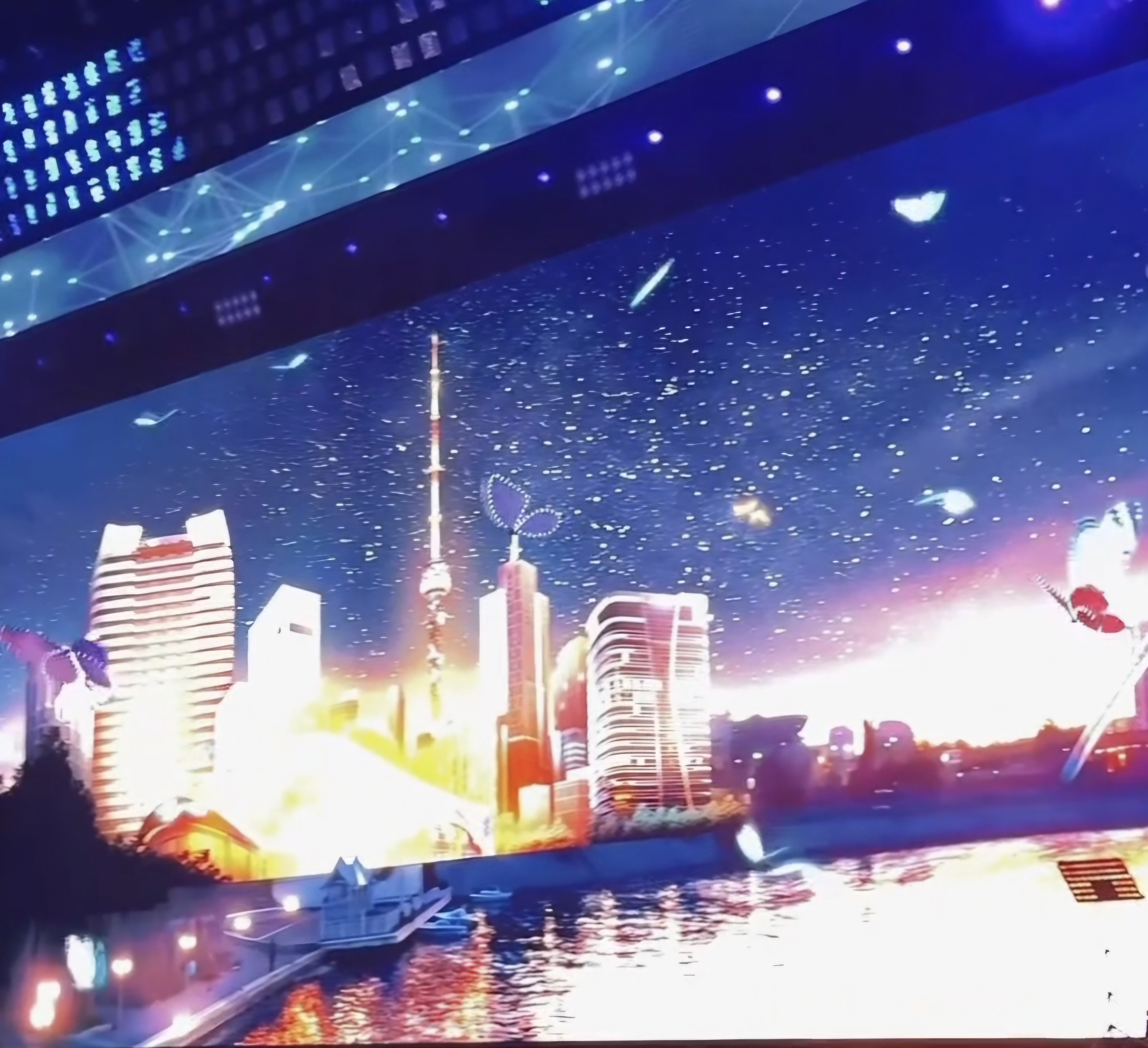 하늘에서 시작되는 압도적인 오프닝